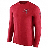 Men's Tampa Bay Buccaneers Nike Red Coaches Long Sleeve Performance T-Shirt,baseball caps,new era cap wholesale,wholesale hats